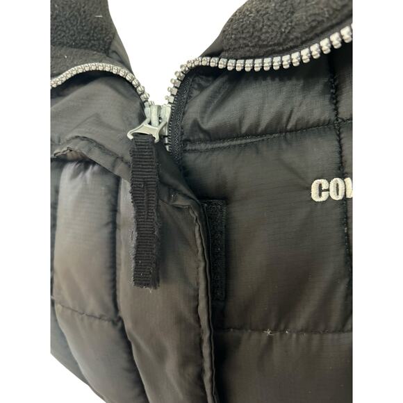 Cowgirl Hardware Quilted Down Puffer Vest Black Zip Logo Size XL Western Moto - Picture 6 of 8